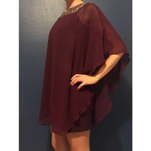 Fancy burgundy dress